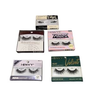 i-ENVY Eyelash Bundle Set of 5 – Hybrid, Velvet, Flick’d, Mink, Edge Fit